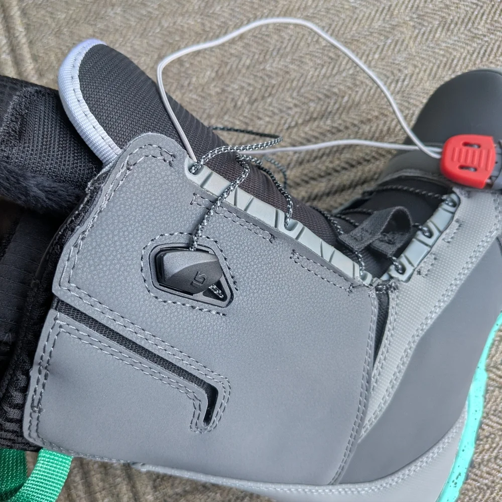 Burton Gray Black Teal Snowboard Boot
